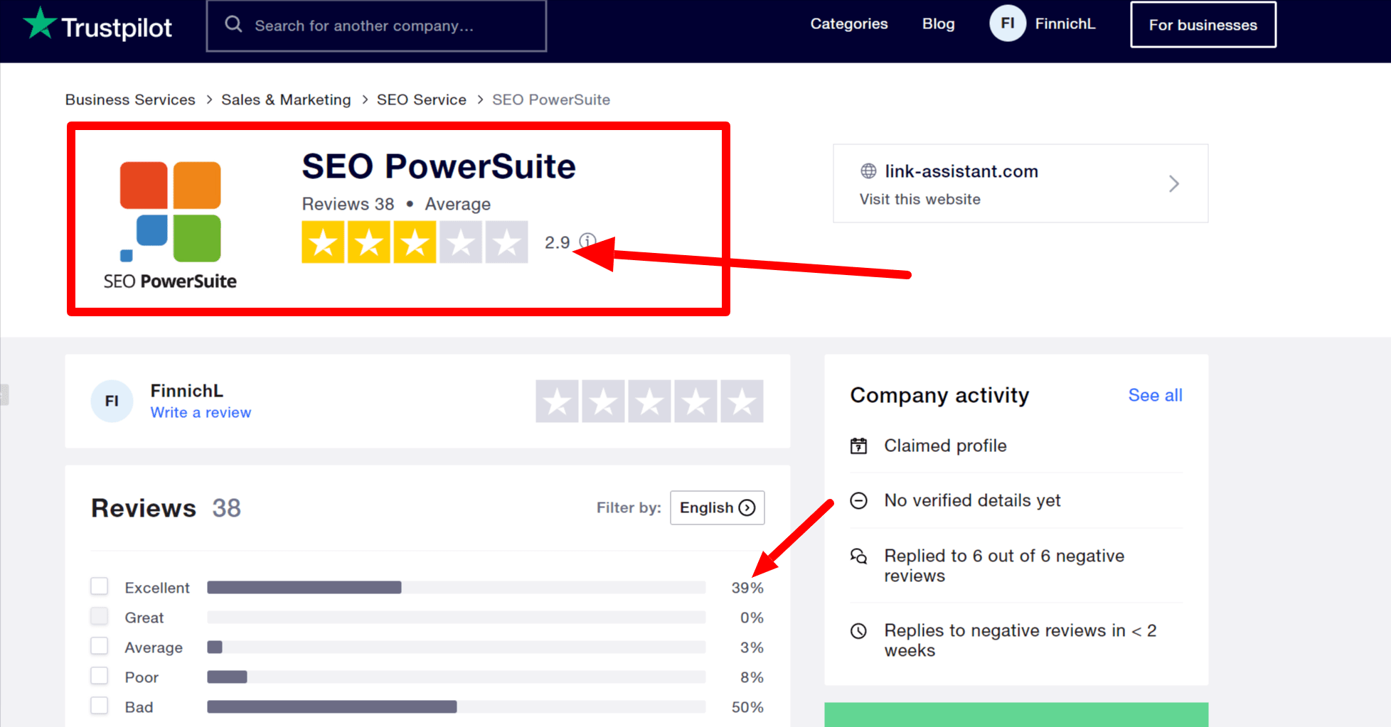 SEO PowerSuite Reviews Read Customer Service Reviews of link-assistant.com 2