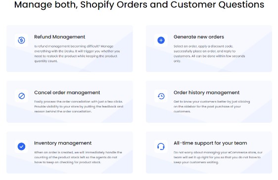 eCommerce Focused Features Order Management