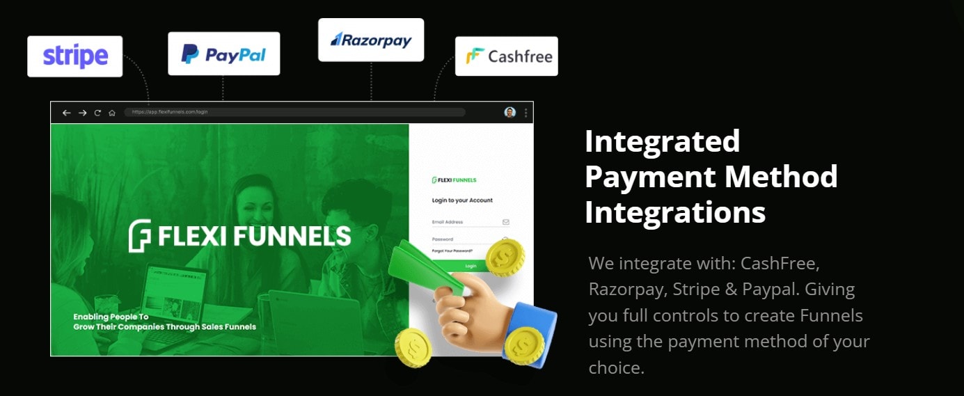 flexifunnels Integrated Payment Service