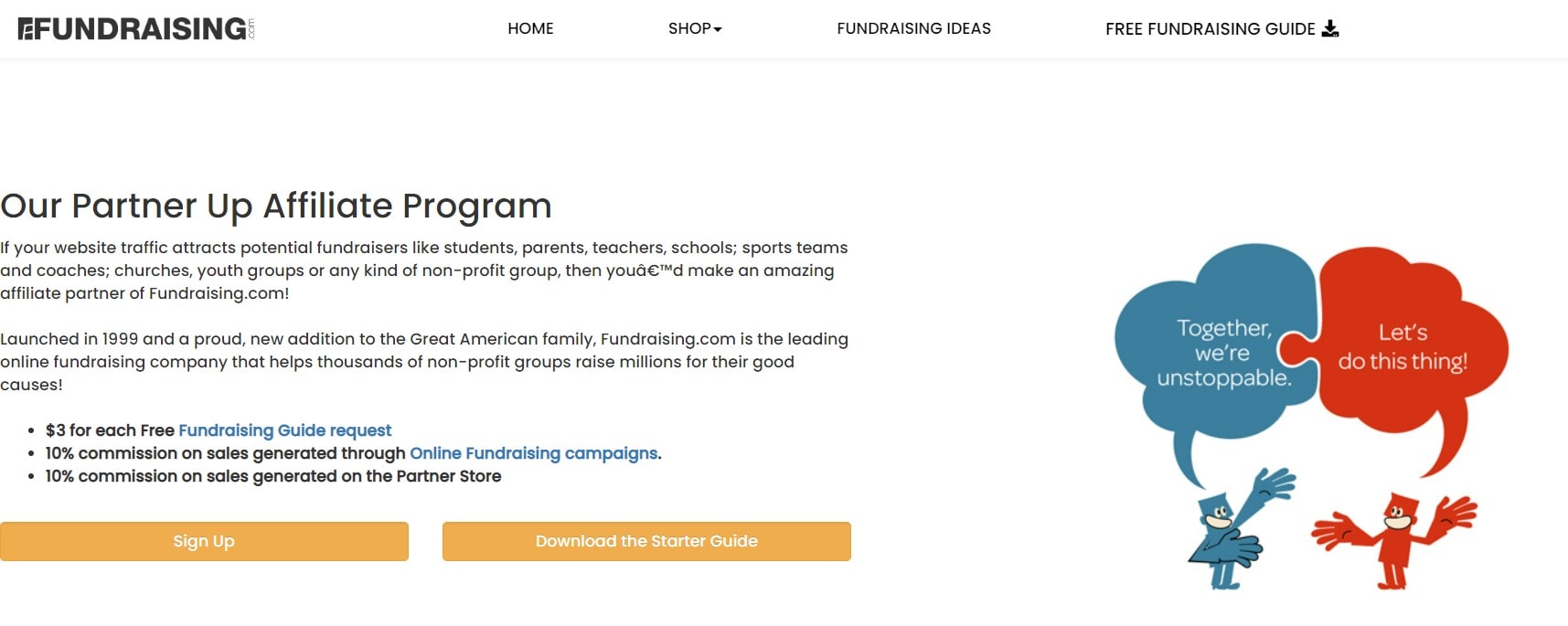 fundraising.com NonProfit And Charity Affiliate Programs 