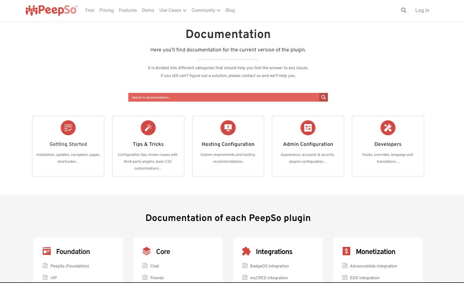 peepso documentation lp