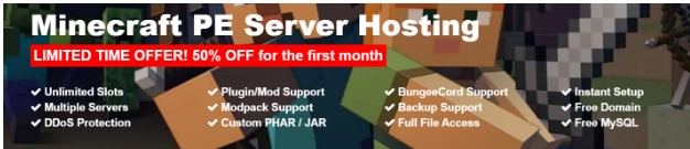scalacube Minecraft PE Server Hosting