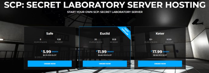 shockbyte SCP Secret Laboratory Server Hosting
