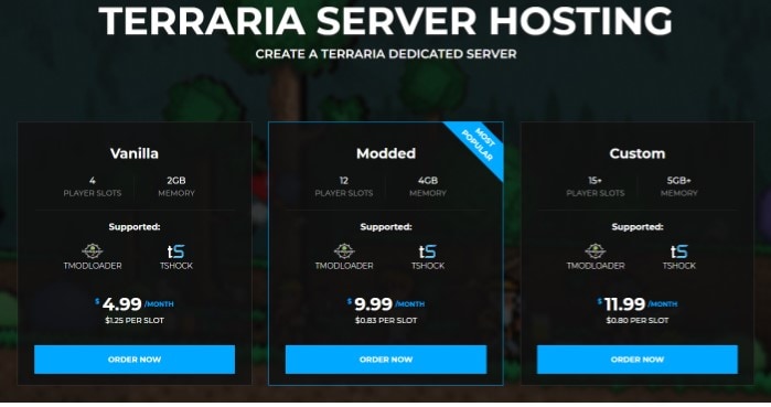 shockbyte Terraria Server Hosting