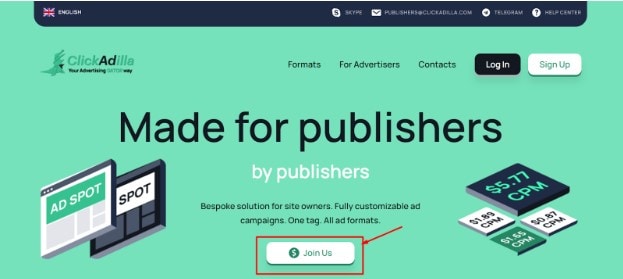 ClickAdilla for Publishers Step - 3