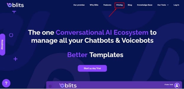Blits.ai Pricing & How To Use step 1
