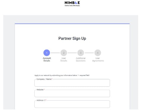 Nimble Affiliate Program Account Details