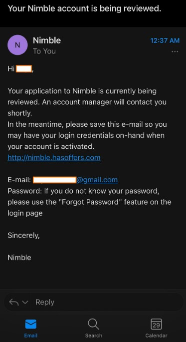 Nimble Affiliate Program email address