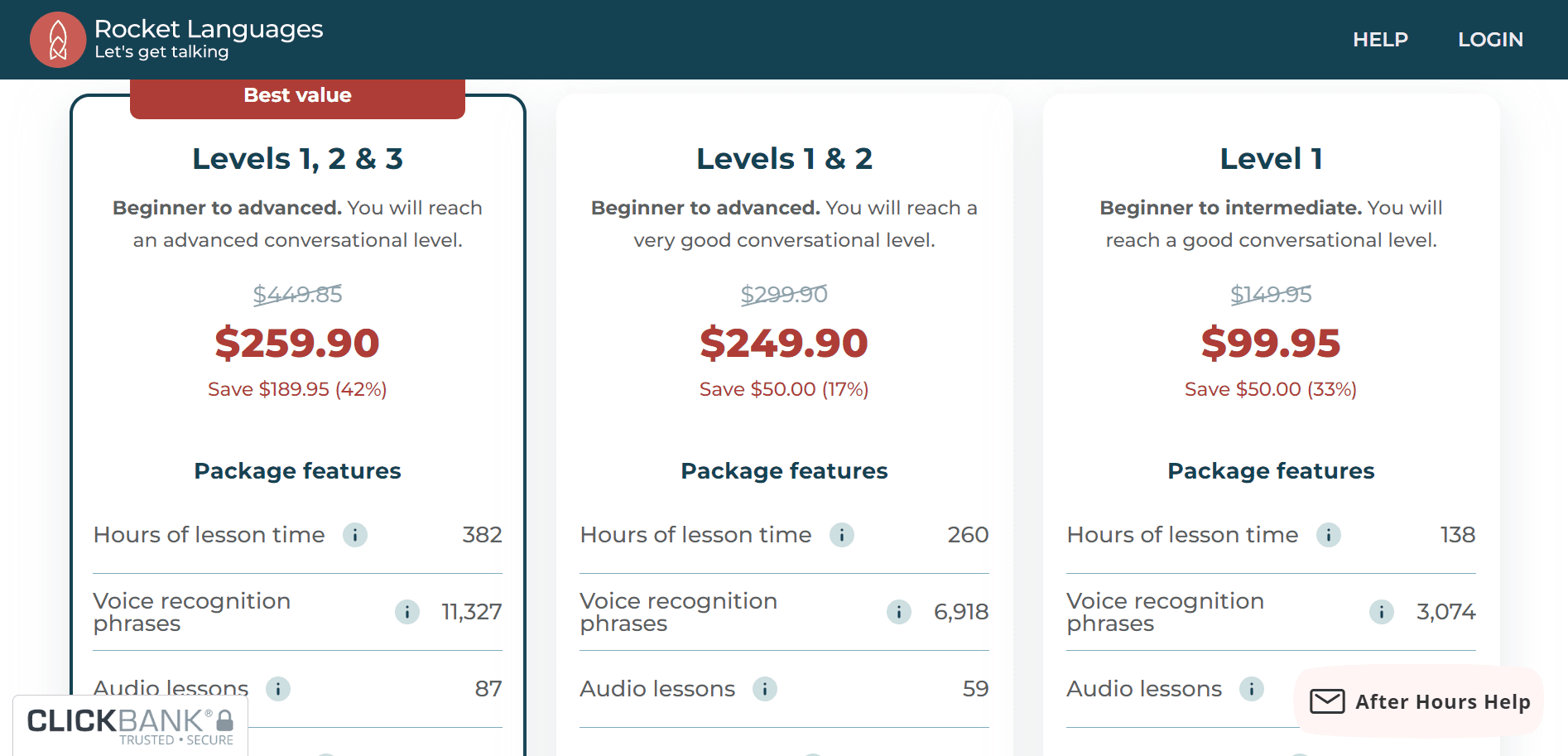 Rocket Languages Pricing