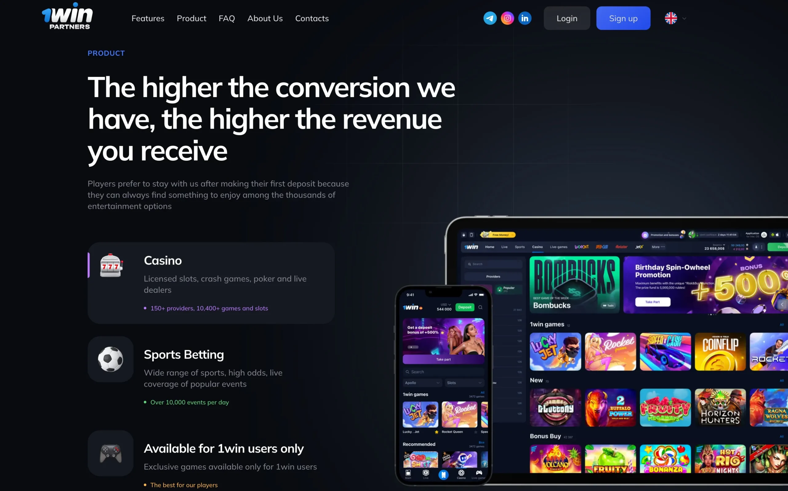 1win Affiliate Program Products 1win Affiliate Program Products