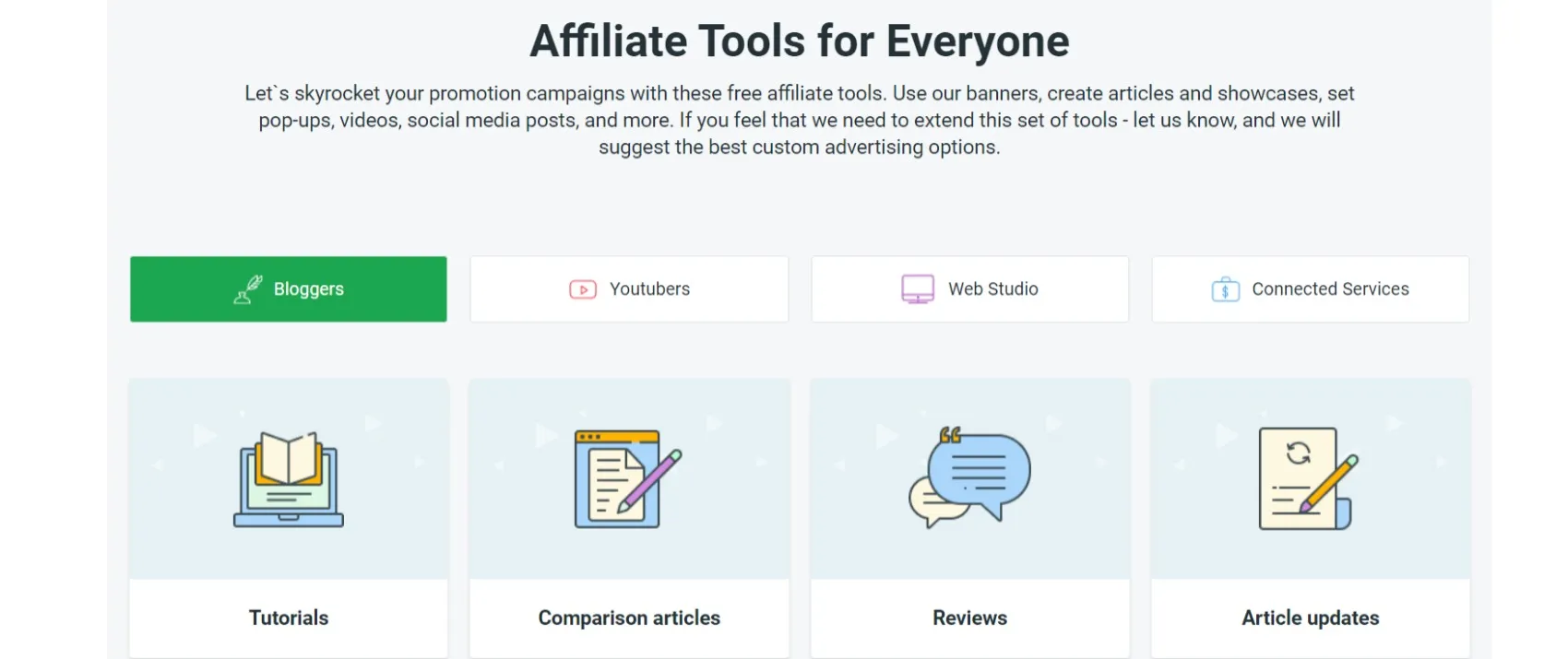 Affiliate Tools for Everyone