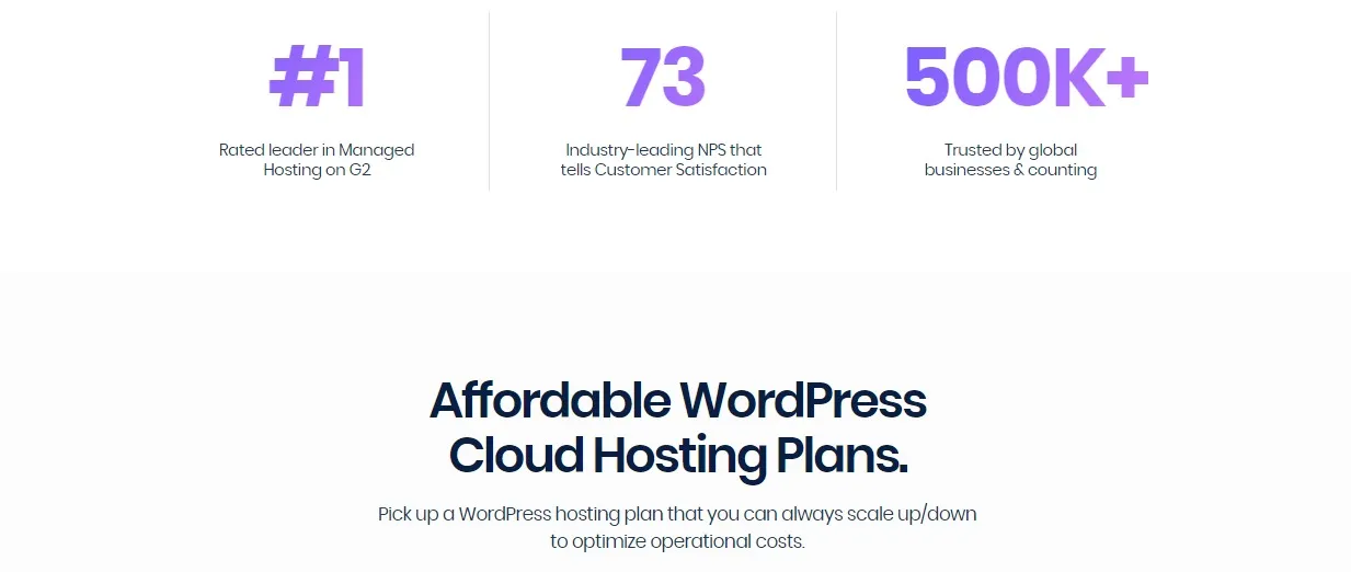 Affordable WordPress Cloud Hosting Plans