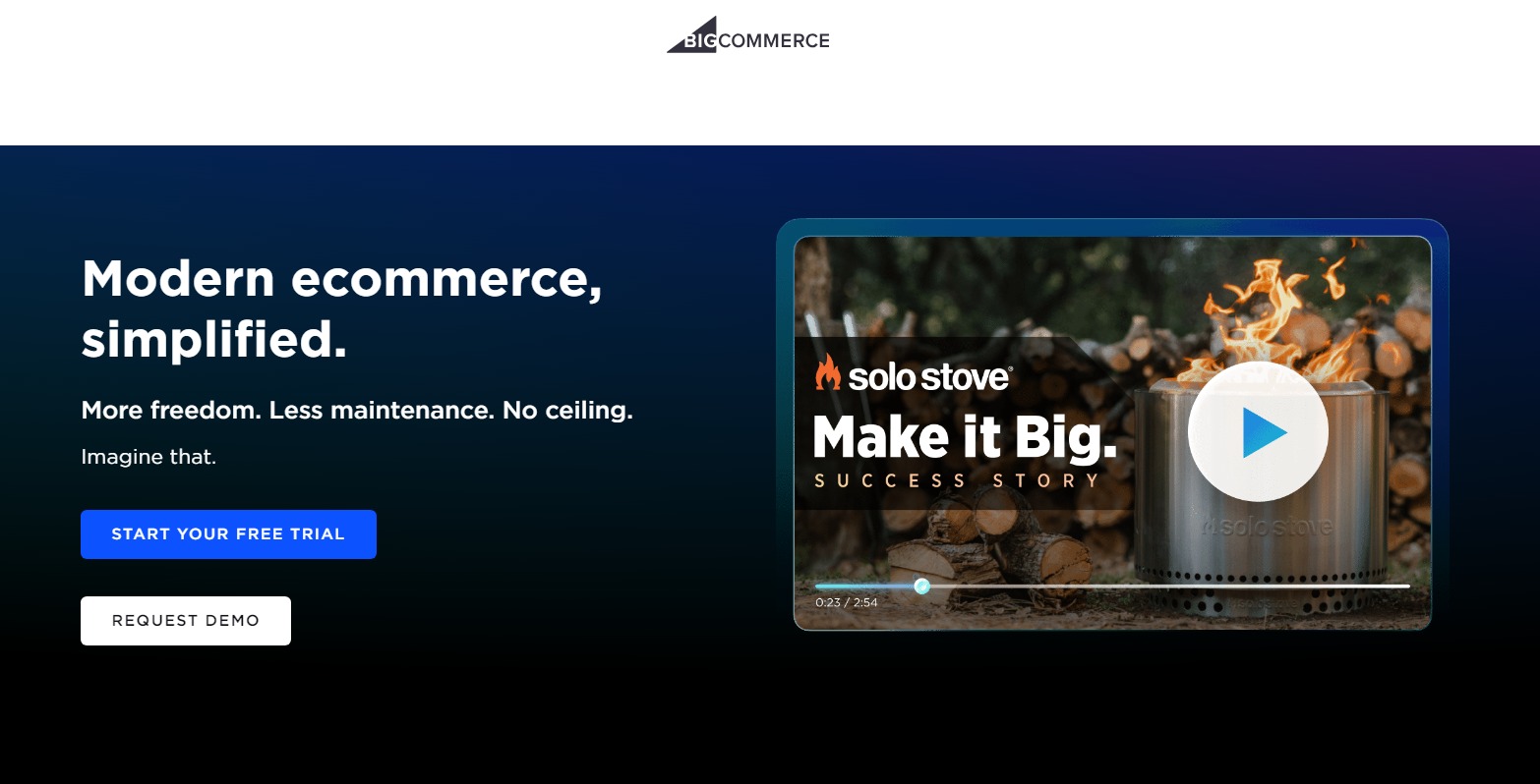 Bigcommerce - Best Rated Website Builders
