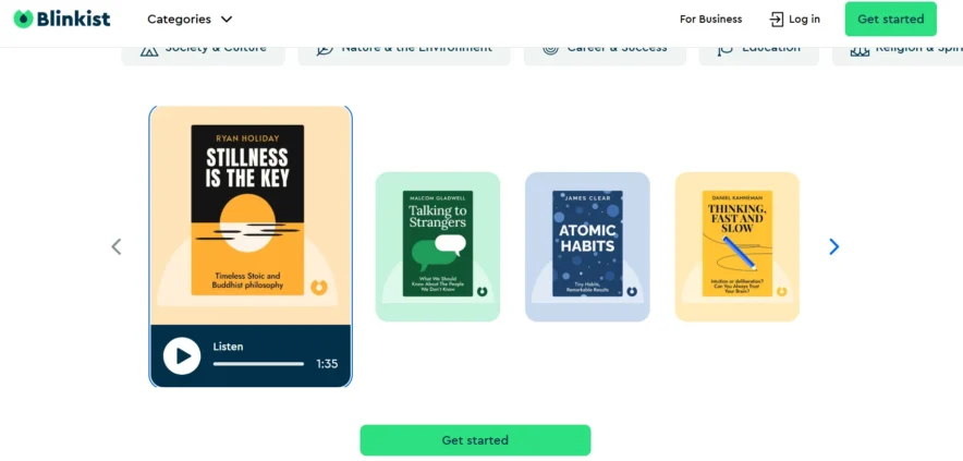 Blinkist Content Library 