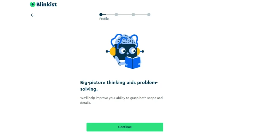 Blinkist User Interface 