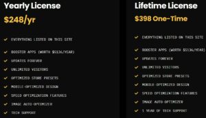 Booster Theme Pricing Plans