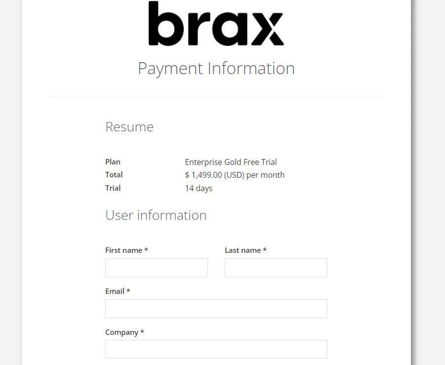 Brax Payment Option