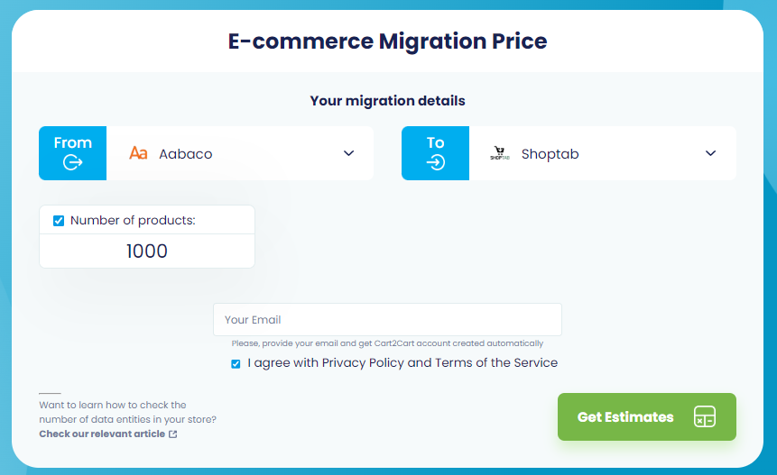 Cart2Cart Migration - Pricing