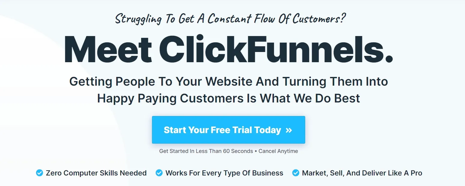 ClickFunnels Review- Free Trail