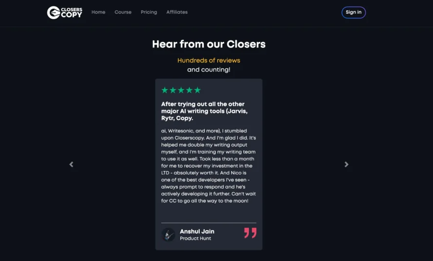 Closerscopy - User Review