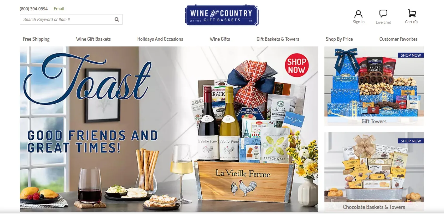 Country Wine Gift Baskets