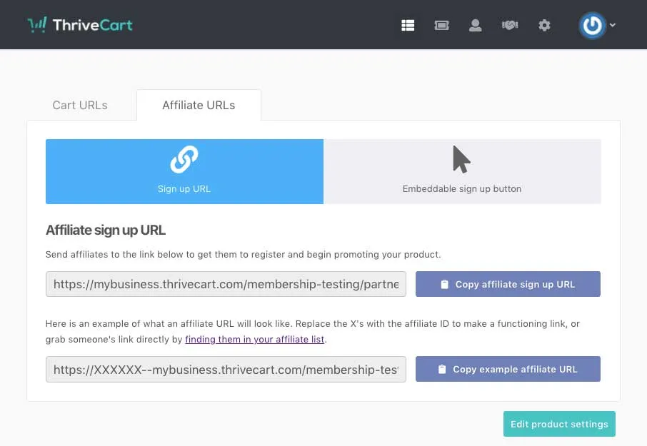 Creating An Affiliate - ThriveCart Creating An Affiliate - ThriveCart