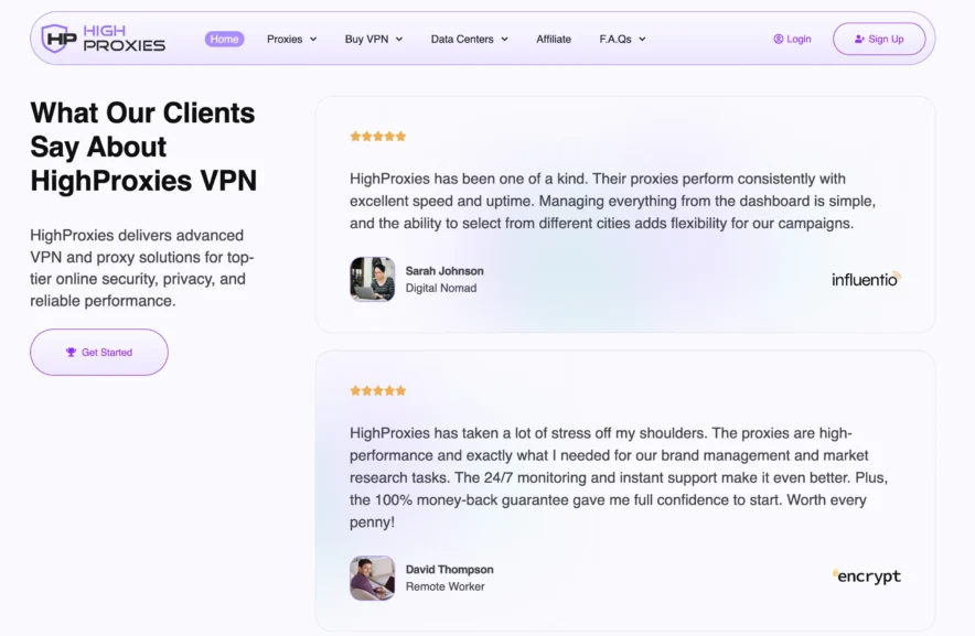 Customer Testimonial: HighProxies