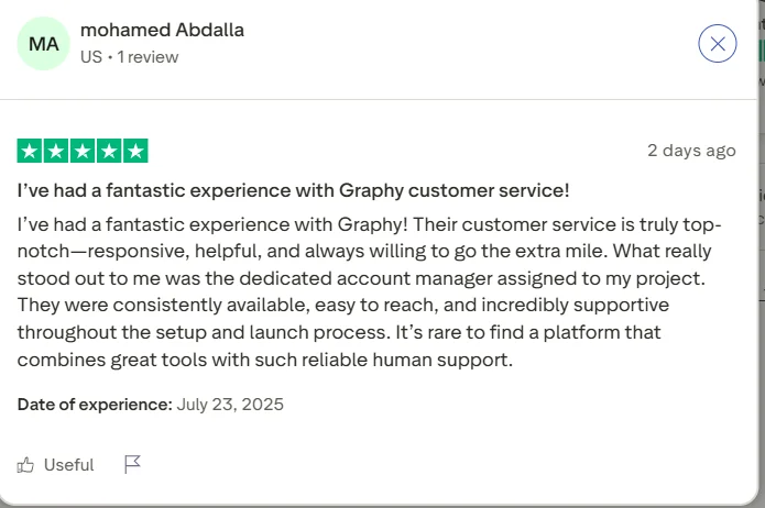 Graphy Customer Service