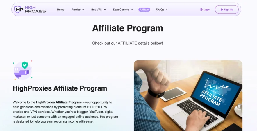 HighProxies: Affiliate Program