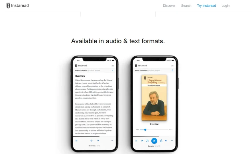 Instaread learning format 