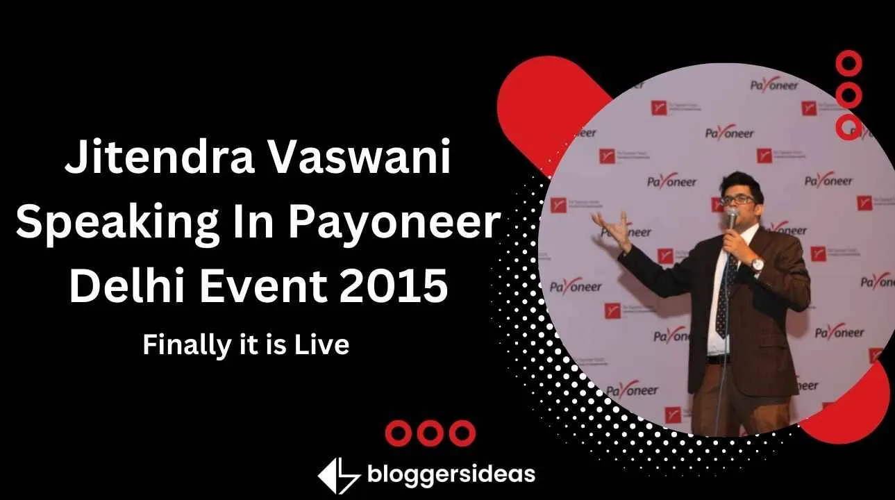 Jitendra Vaswani Speaking In Payoneer Delhi Event