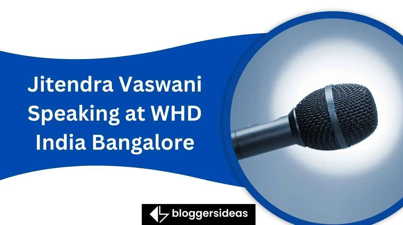 Jitendra Vaswani Speaking at WHD India Bangalore