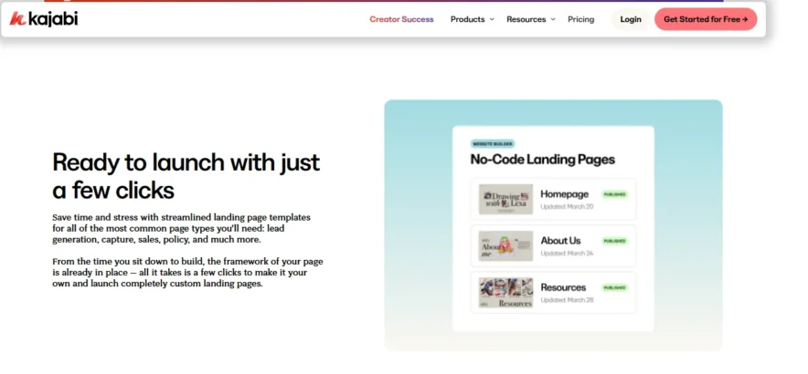 Kajabi Landing Pages