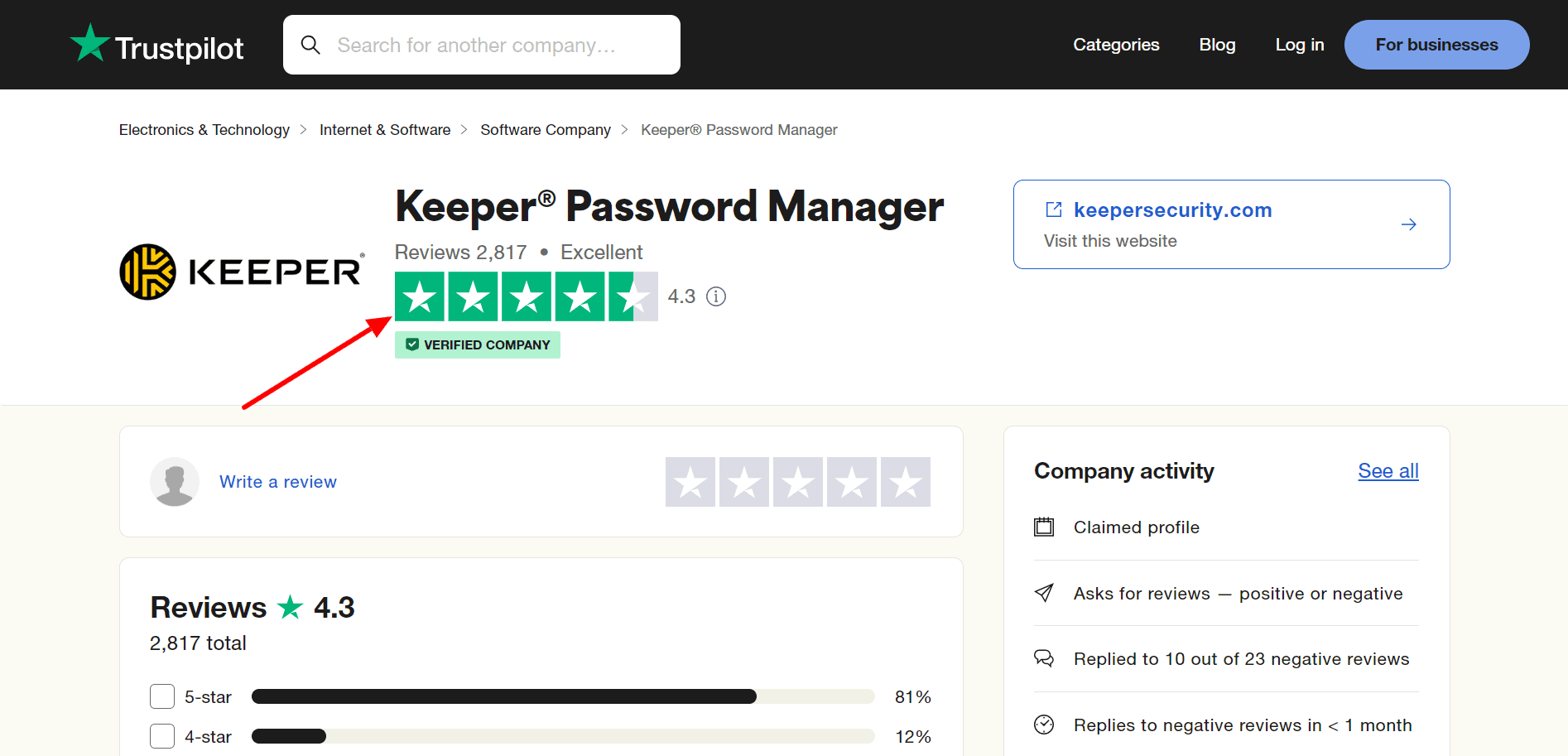 Keeper vs Dashlane - Keeper Customer Reviews on Trustpilot