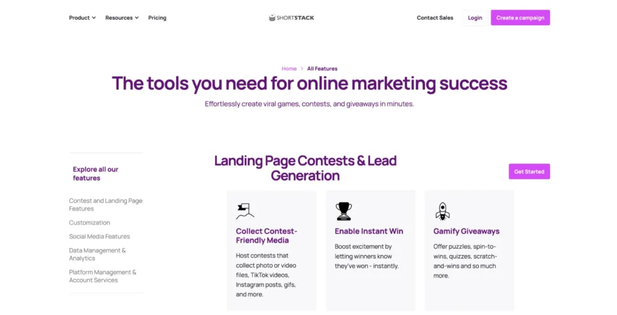 Key Features Of ShortStack