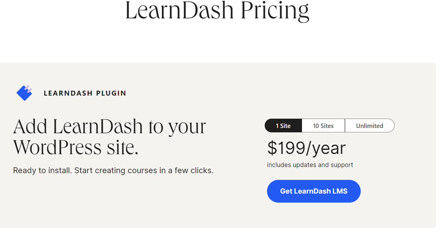Learndash pricing