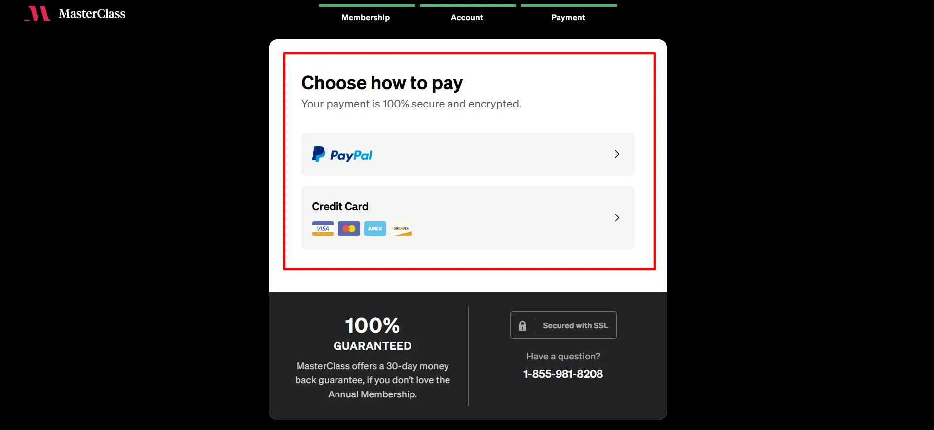 Login com cupom MasterClass - Passo 5