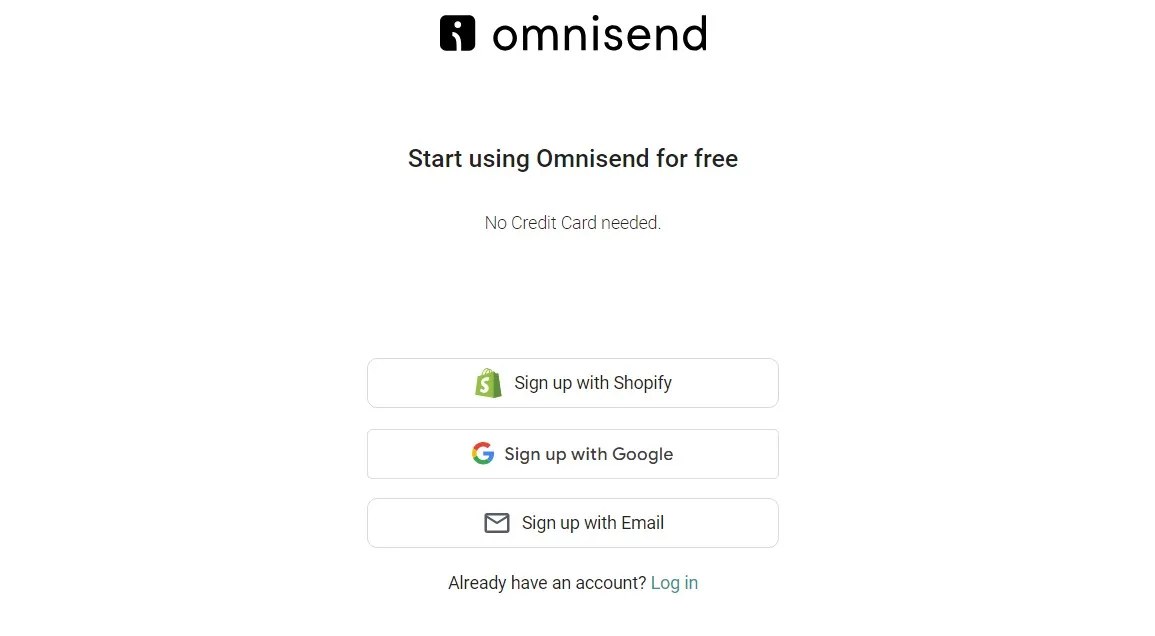 Omnisend- Sign In