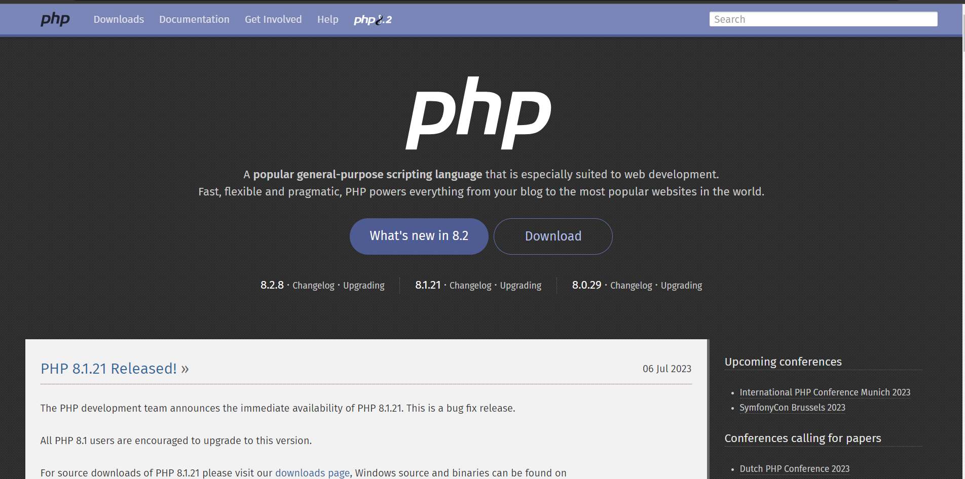 PHP is an open-source language