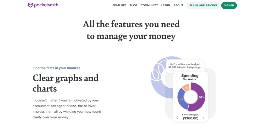 PocketSmith's Key Features
