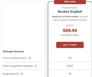 Precios de Rocket Languages