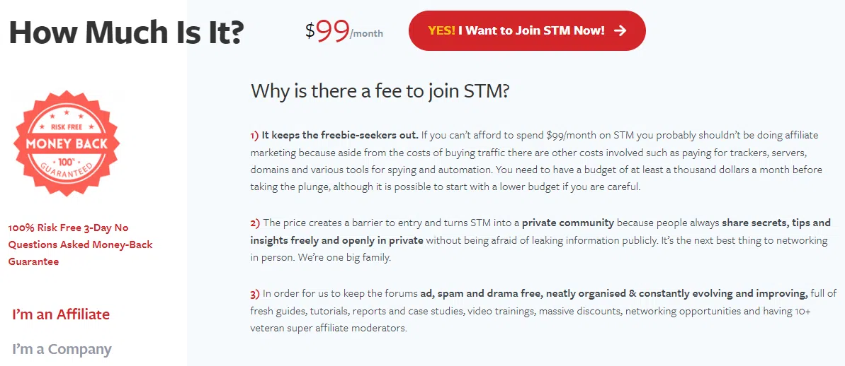 STM Forum Pricing