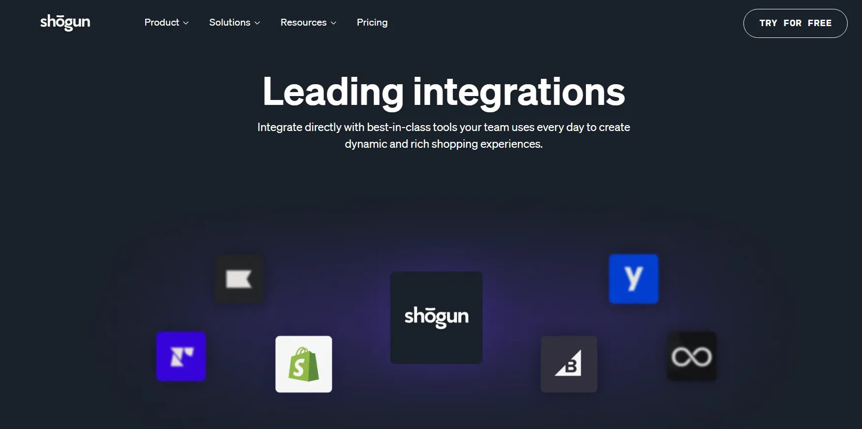 Shogun Page Builder- Integrations