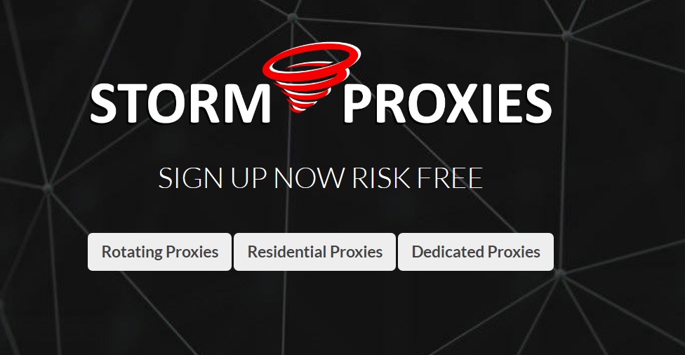 Sign up Storm Proxies Now
