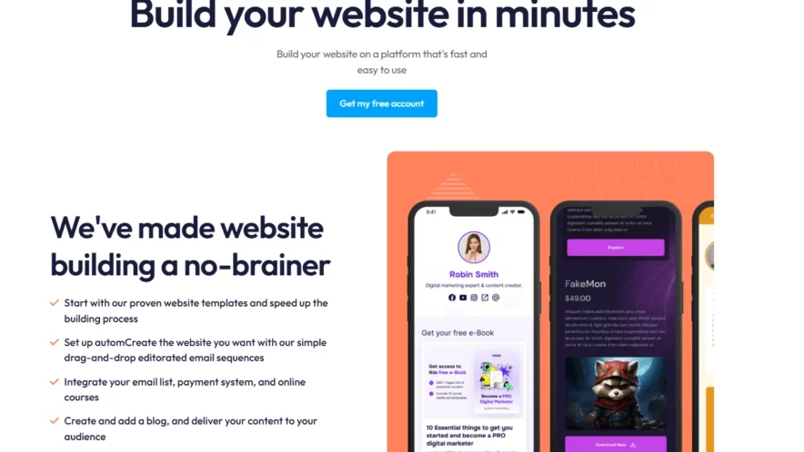 Systeme.io website Builder 