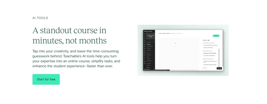 Teachable Course Creation 