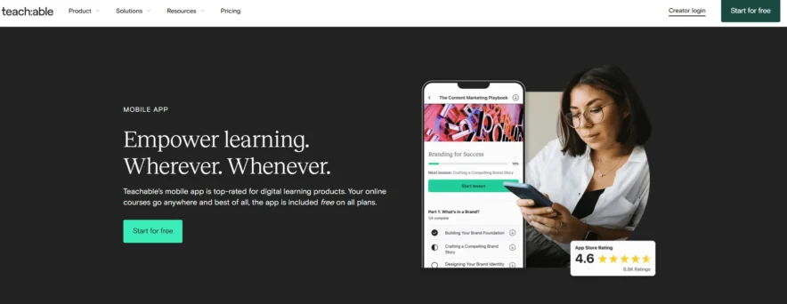 Teachable Mobile App 