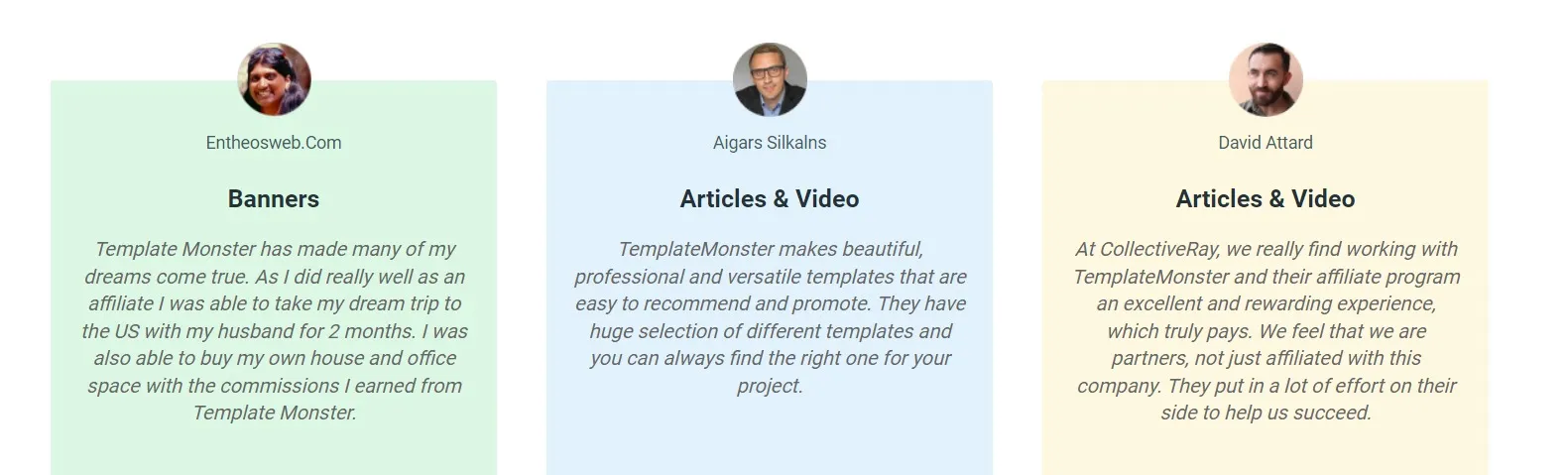 TemplateMonster Affiliates’ Success Stories