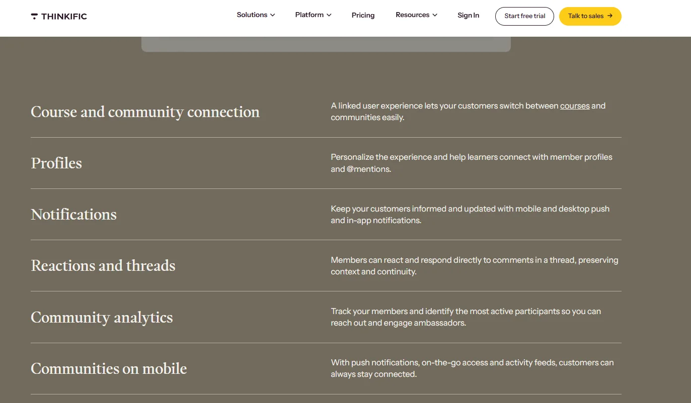 Thinkific Communities