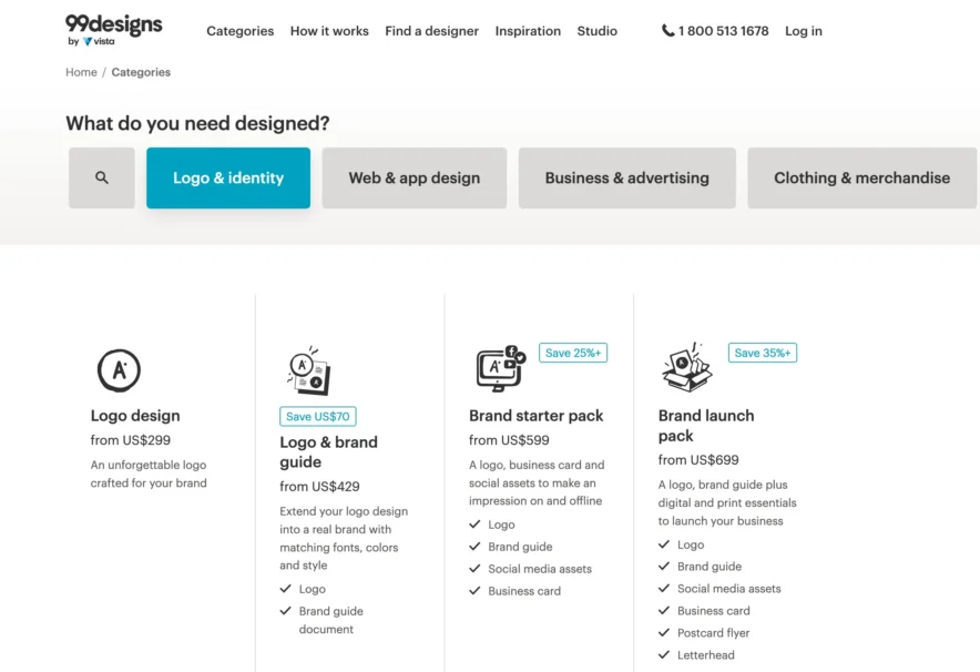 Updated Pricing for Branding & Design Services